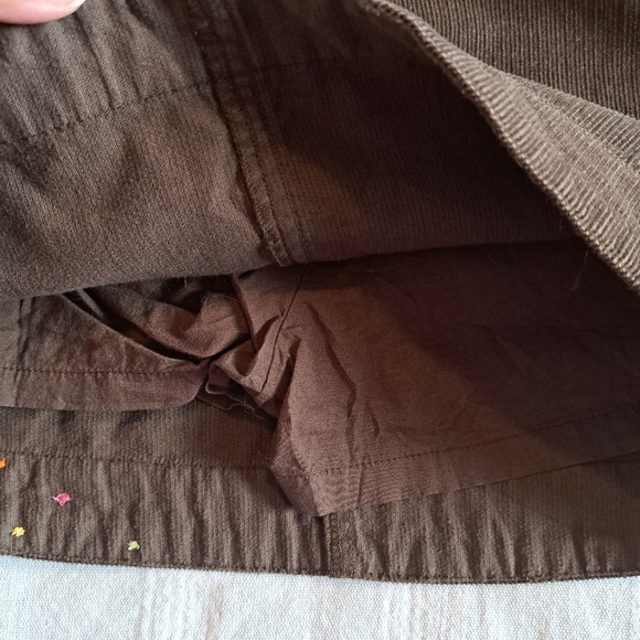 Crazy 8 girls size 6 brown corduroy skirt with modesty shorts. New - Picture 5 of 5